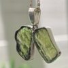 dije en plata 9.25 con moldavita natural