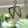 Dije en plata 9.25 con moldavita natural