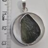 Dije en plata 9.25 con moldavita natural