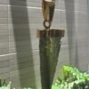 Dije en oro de 14 Quilates con moldavita natural