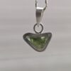 Dije en plata 9.25 con moldavita natural