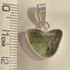 Dije en plata 9.25 con moldavita natural