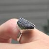 Anillo en plata 9.25 con moldavita natural