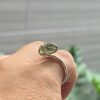 anillo en plata 925 con moldavita natural
