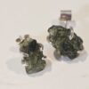 Aretes en plata 9.25 con moldavita natural