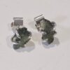 Aretes en plata 9.25 con moldavita natural