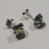 Aretes en plata 9.25 con moldavita natural