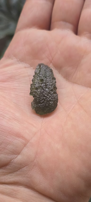 Moldavita auténtica en bruto de gran formato | Pieza única