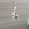 Dije en plata 9.25 con moldavita natural y cuarzo