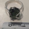 Anillo en plata 9.25 con moldavita natural