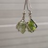 Aretes en plata 9.25 con moldavita natural