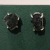 Aretes en plata 9.25 con moldavita natural