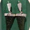 26-71 (1) Aretes en plata 9.25 con moldavita natural