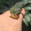 Anillo en plata 9.25 con moldavita natural