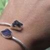 Pulsera en plata 9.25 con tanzanita + tanzanita