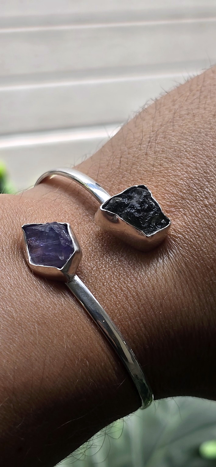 Pulsera en plata 9.25 con tanzanita + tanzanita