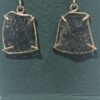 Aretes en oro 14k con moldavita natural