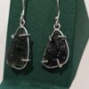 26-184 (3) Aretes en plata 9.25 con moldavita natural